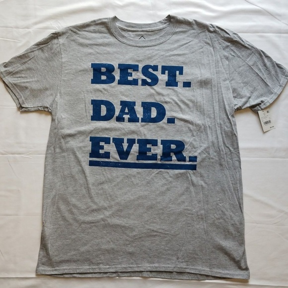Best Dad Ever Funny Fathers Day Shirt XLARGE NEW - Picture 1 of 3